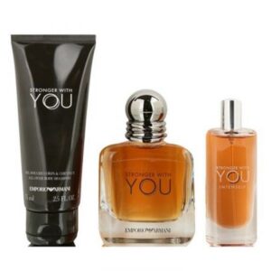 Armani-Stronger-With-You-Intensely-Gift-Set-100ml-EDP-75ml-BS-15ml-Mini-Bottle