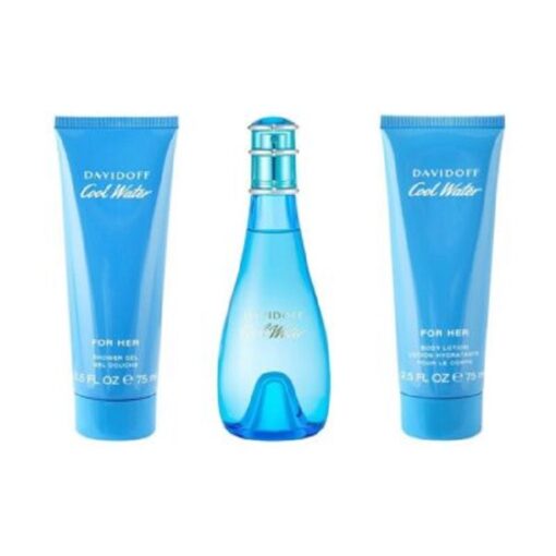 Davidoff-Cool-Water-Woman-3-Pcs-Gift-Set-Box-Bottle